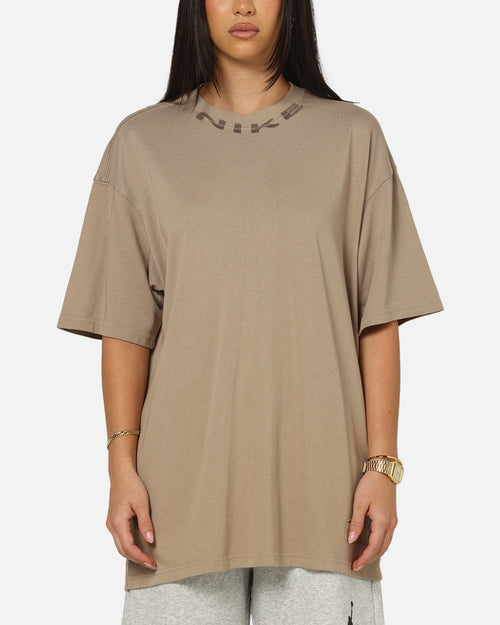 Nike Sportswear Collar Print T-Shirt Khaki