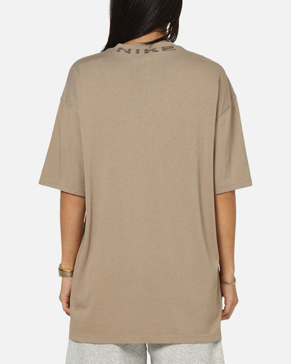 Nike Sportswear Collar Print T-Shirt Khaki