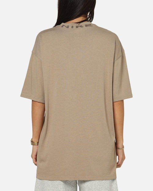 Nike Sportswear Collar Print T-Shirt Khaki