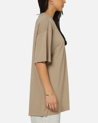 Nike Sportswear Collar Print T-Shirt Khaki