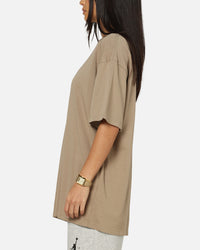 Nike Sportswear Collar Print T-Shirt Khaki