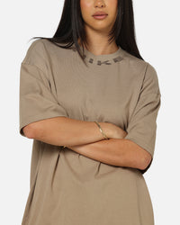 Nike Sportswear Collar Print T-Shirt Khaki