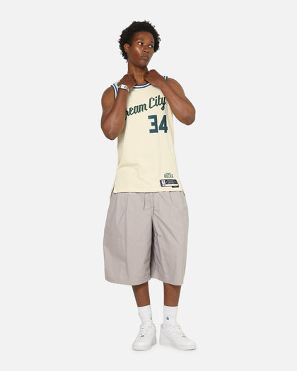 Nike Giannis Antetokounmpo Milwaukee Bucks #34 City Edition 2025/26 NBA Swingman Jersey Flat Opal/Green