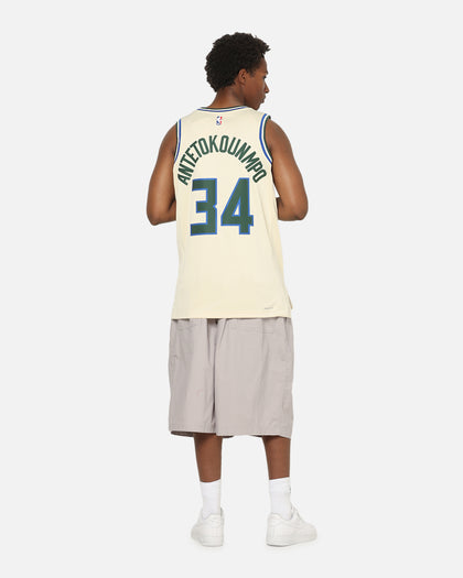 Nike Giannis Antetokounmpo Milwaukee Bucks #34 City Edition 2025/26 NBA Swingman Jersey Flat Opal/Green