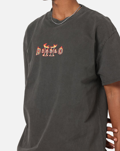 73Studio X Diablo Halloween Summer 2000 Vintage T-Shirt Black Wash