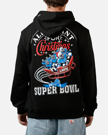 New Era Detroit Lions All I Want For Christmas Hoodie Black
