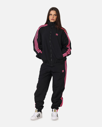 Adidas Firebird Track Jacket Black/Lucid Pink