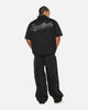 Saint Morta Pearl Script Button Up Shirt Black