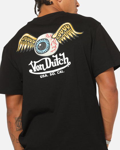Von Dutch Flying Eyeball T-Shirt Black