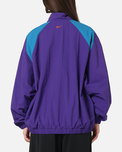 Nike Women's Sportswear Logo Oversized Woven Jacket Court Purple