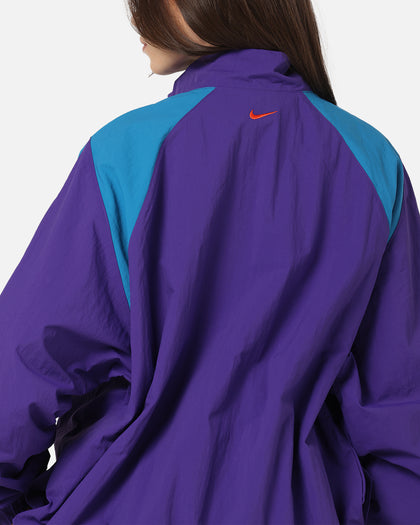 Nike Women's Sportswear Logo Oversized Woven Jacket Court Purple