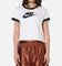 Nike Women's Sportswear Graphic Ringer T-Shirt White/Black