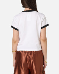 Nike Women's Sportswear Graphic Ringer T-Shirt White/Black