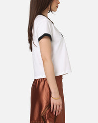 Nike Women's Sportswear Graphic Ringer T-Shirt White/Black