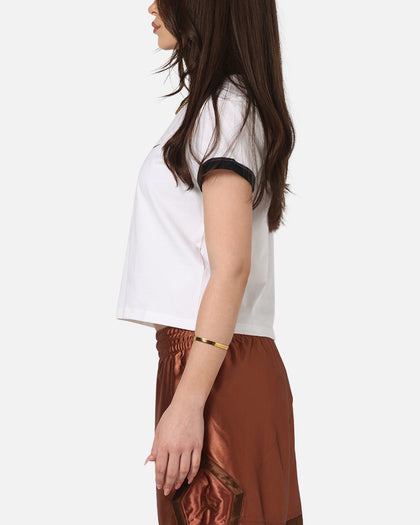 Nike Women's Sportswear Graphic Ringer T-Shirt White/Black