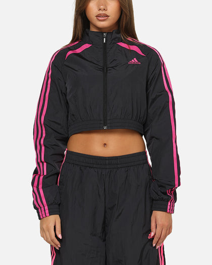 Adidas Women's Teamgeist Track Top Jacket Black/Pink