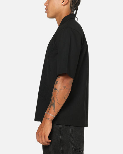 Saint Morta Gardenia Button Up Shirt Black/Black