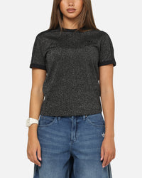 Adidas Women's Lurex Cali T-Shirt Black