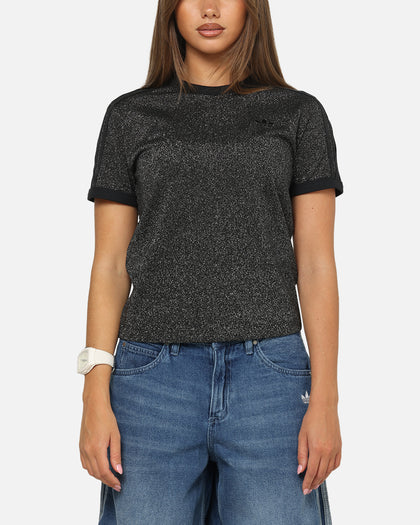 Adidas Women's Lurex Cali T-Shirt Black