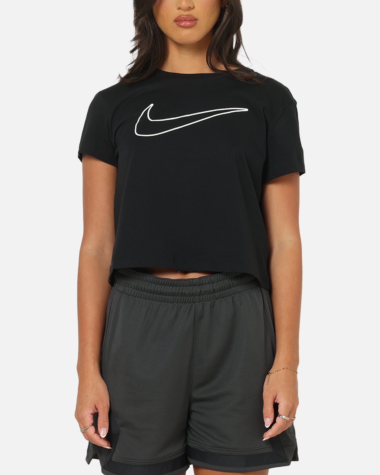 black and white womens nike shirt