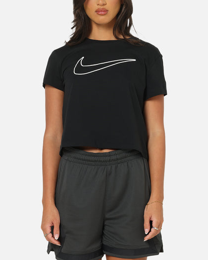 Nike Women's Sportswear Club Graphic T-Shirt Black/White