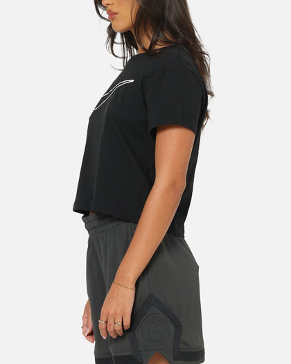 Nike Women's Sportswear Club Graphic T-Shirt Black/White