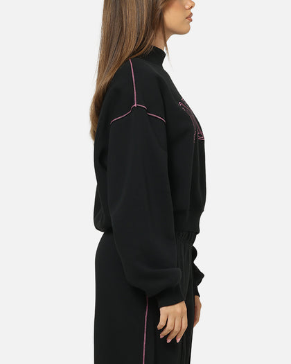 Nike Women's Sportswear Phoenix Fleece Mock-Neck Crewneck Black