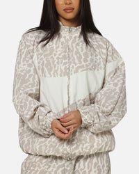 Nike Women's Sportswear Woven Printed Jacket Leopard/White