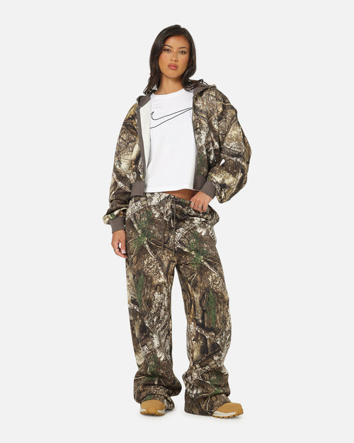 Jordan Women's Brooklyn Fleece Realtree Mod Crop Full-Zip Hoodie Sail/Sail