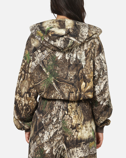Jordan Women's Brooklyn Fleece Realtree Mod Crop Full-Zip Hoodie Sail/Sail