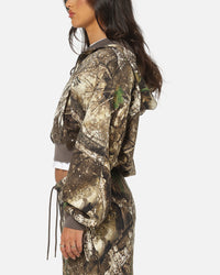 Jordan Women's Brooklyn Fleece Realtree Mod Crop Full-Zip Hoodie Sail/Sail