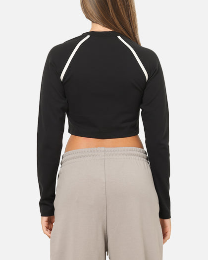 Nike Women's Sportswear Tight Long-Sleeve Cropped Top Black/Black