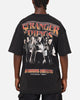 73Studio X Stranger Things Hawkins Heroes T-Shirt Black Acidwash