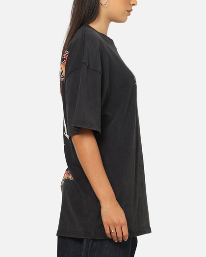 73Studio X Stranger Things Hawkins Heroes T-Shirt Black Acidwash