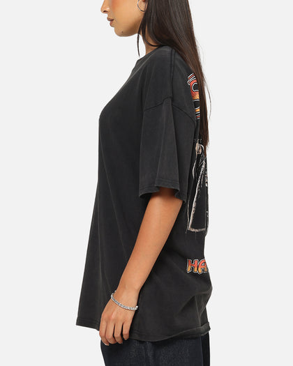 73Studio X Stranger Things Hawkins Heroes T-Shirt Black Acidwash