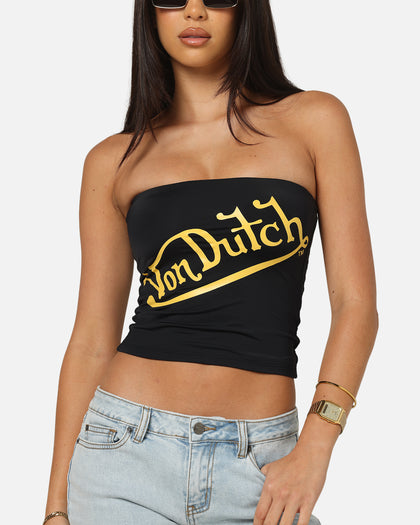 Von Dutch Women's Bandeau Top Black