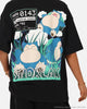 The Pokémon Collection By 73Studio Snorlax Vintage T-Shirt Off Black