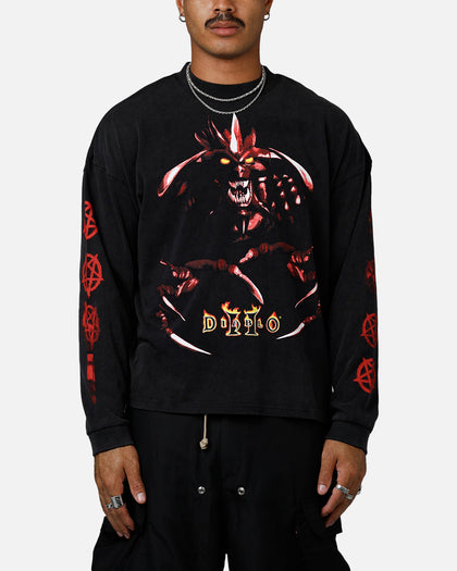 73Studio X Diablo II Halloween Evil Has Survive Long Sleeve T-Shirt Black