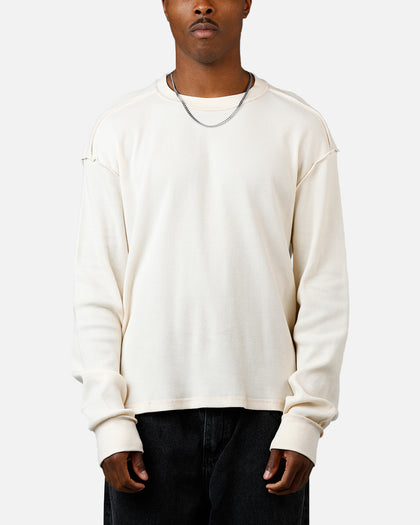 American Thrift Long Sleeve Thermal T-Shirt Off White