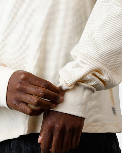 American Thrift Long Sleeve Thermal T-Shirt Off White