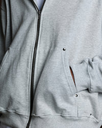 American Thrift Zip Hoodie Grey Heather