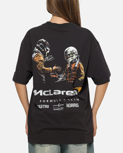 Mitchell & Ness X Mclaren Piastri And Norris Team Mates T-Shirt Washed Black