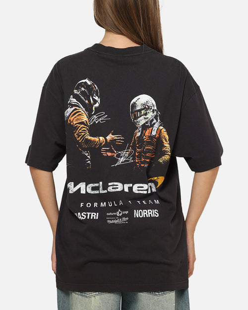 Mitchell & Ness X Mclaren Piastri And Norris Team Mates T-Shirt Washed Black