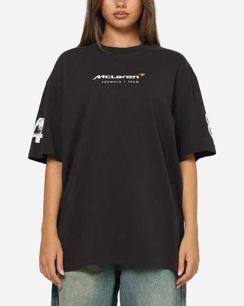 Mitchell & Ness X Mclaren Piastri And Norris Team Mates T-Shirt Washed Black