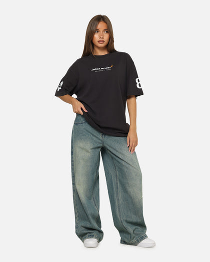 Mitchell & Ness X Mclaren Piastri And Norris Team Mates T-Shirt Washed Black