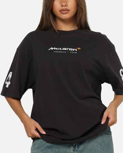 Mitchell & Ness X Mclaren Piastri And Norris Team Mates T-Shirt Washed Black