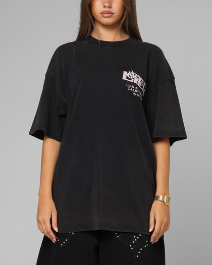 Loiter Dustborn T-Shirt Black Acidwash