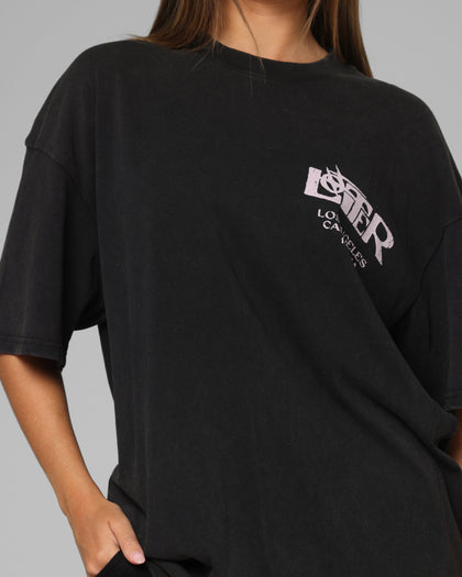 Loiter Dustborn T-Shirt Black Acidwash