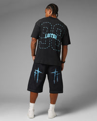 Loiter Phanton 98 T-Shirt Black Acidwash