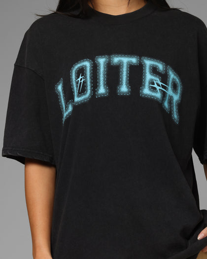 Loiter Phanton 98 T-Shirt Black Acidwash
